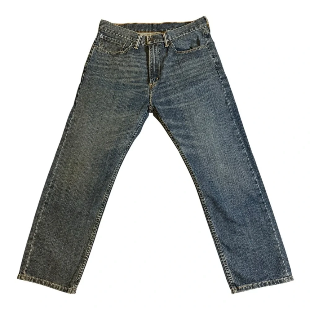 Levi's 505 Straight Fit‎ Jeans Mens 34x29 Blue Cotton  Medium Wash Fits 32 X 27